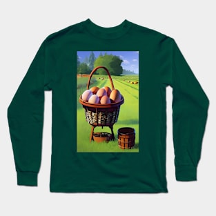 Eggs in a farm Long Sleeve T-Shirt